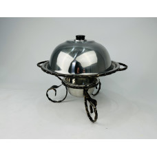 Садж для подачи (подогрева) шашлыка 36 см. + крышка, усиленный