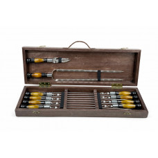 Набор шампуров в кейсе ПРЕМИУМ