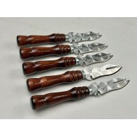 Вилка-нож для снятия мяса КИЗЛЯР, с деревяной ручкой