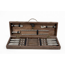 Набор шампуров в кейсе СЕРЕБРО - 2