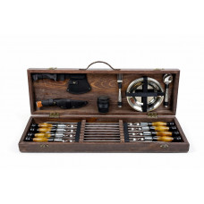 Набор шампуров в кейсе МЯСНИК