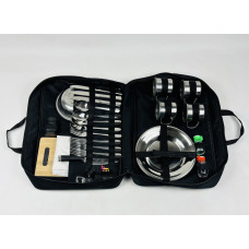 Набор посуды для пикника на 4 персоны, в сумке №1 (36 предметов)