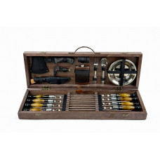 Набор шампуров в кейсе ПИКНИК