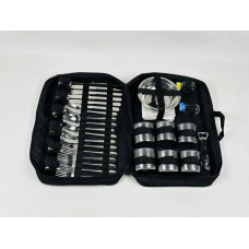 Набор посуды для пикника на 6 персон, в сумке №4 (40 предметов)