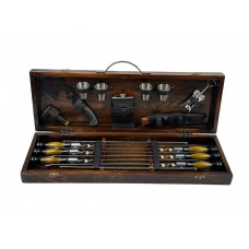 Набор шампуров в кейсе ФЕНИКС