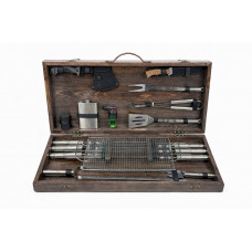 Набор подарочный для пикника BBQ MAX, ручной работы (шампура и аксессуары)