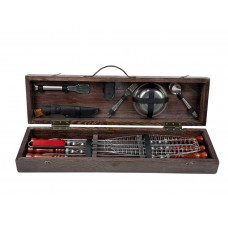 Набор шампуров в кейсе РОБИНЗОН