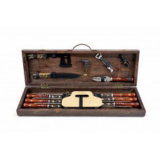 Набор шампуров в кейсе КЕМПИНГ