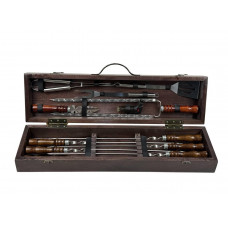 Набор шампуров в кейсе BBQ Мини