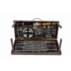 Набор подарочный для пикника BBQ эксклюзив, ручной работы (шампура и аксессуары)