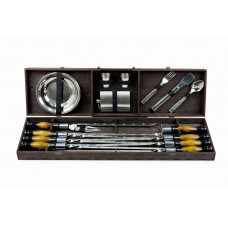 Набор шампуров в кейсе "Вуд на 34 предметов"