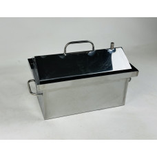 Коптильня для горячего копчения с нержавеющей стали 2 мм (45х25х27см.), маленькая