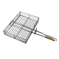 Решетка для гриля из нержавейки усиленная, большая (40х30) GrillMaster