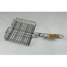 Решетка для гриля из нержавейки усиленная, большая (40х30) GrillMaster