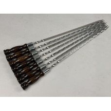 Шампура ВЕНГЕ, с деревяной ручкой