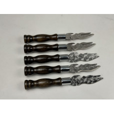 Вилка-нож для снятия мяса ВЕНГЕ, с деревяной ручкой