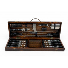 Набор шампуров в кейсе КИНГ