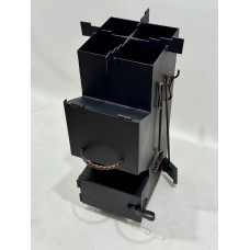 Турбопечка дровяная печка туристическая 25х25 см 3мм