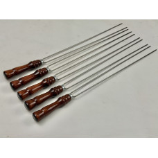 Шампур для грибов и овощей КИЗЛЯР, с деревяной ручкой