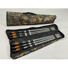 Набор шампуров премиум для люля-кебаб в чехле