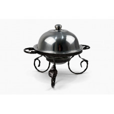 Садж для подачи (подогрева) шашлыка 28 см. + крышка "ГРЕЦИЯ"