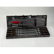 Набор шампуров в кейсе "Вуд на 12 предметов"