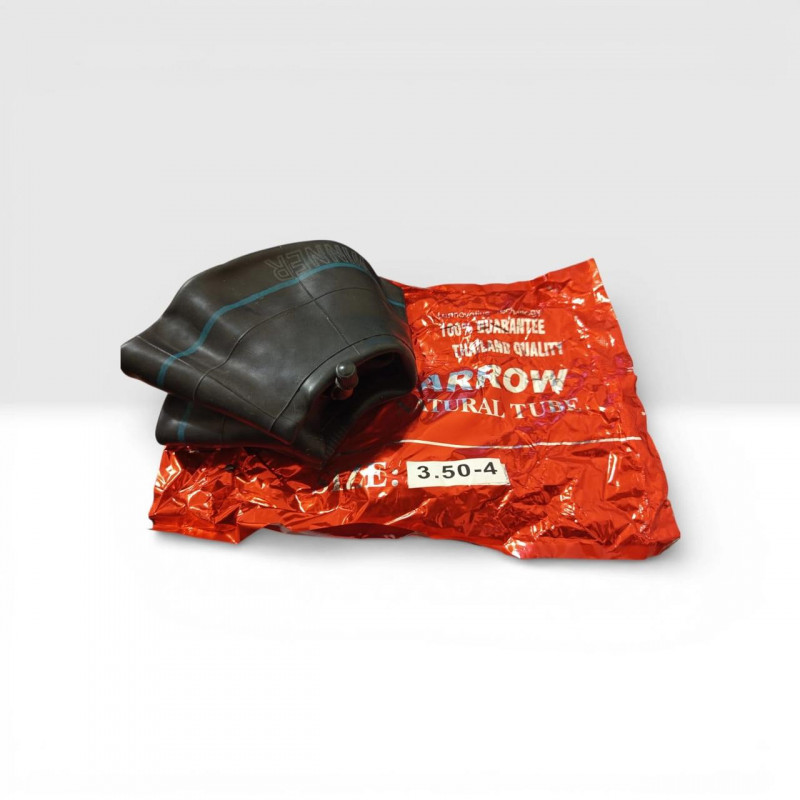 Камера 3.50-4 для садових та будівельних тачок (гумова, з кривим ніпелем)