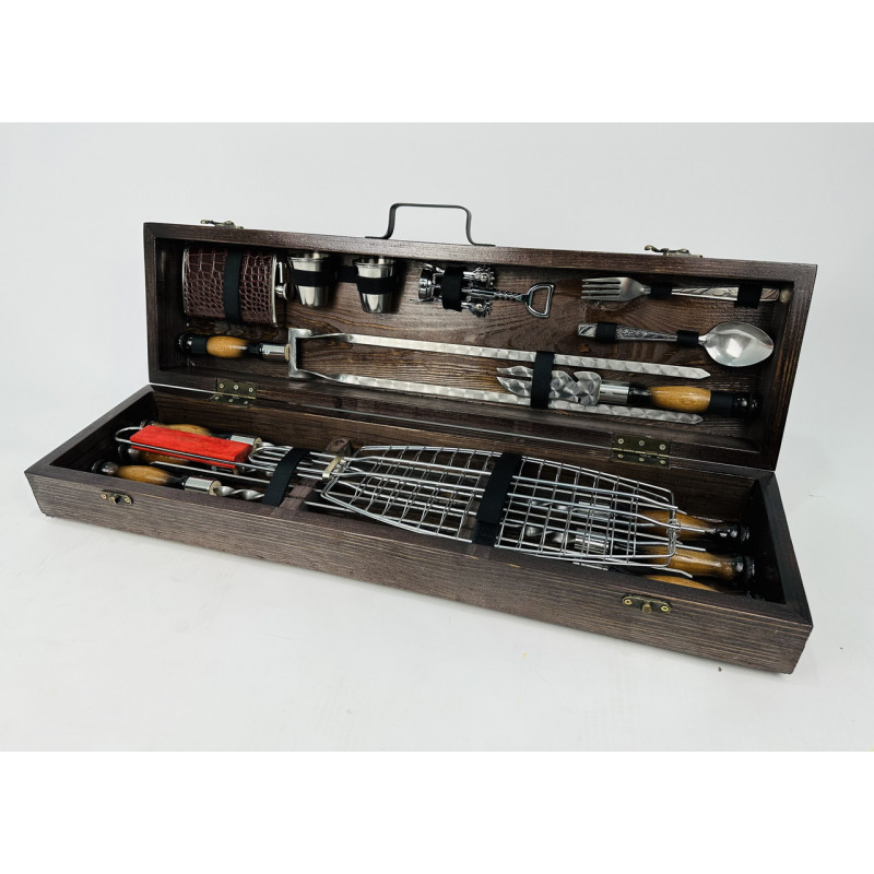 Набір шампурів в кейсі ЛІСНИК