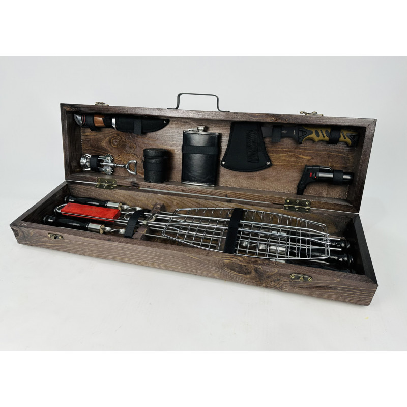 Набір шампурів в кейсі ДРОВОРУБ