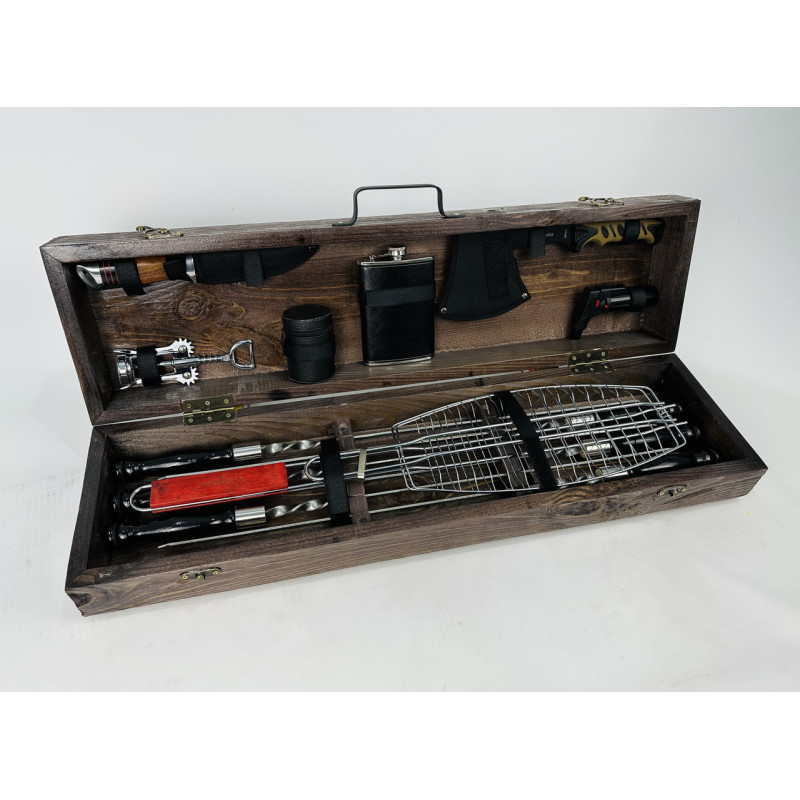 Набір шампурів в кейсі ДРОВОРУБ