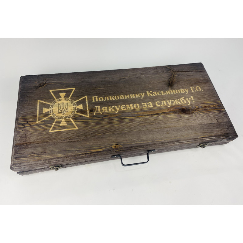 Набір шампурів в кейсі ДРОВОРУБ