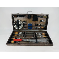 Подарунковий набір для пікніка ШАШЛИЧНИК, ручної роботи (шампура і аксесуари)