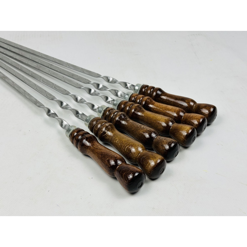 Шампура КІЗЛЯР, з деревяною ручкою