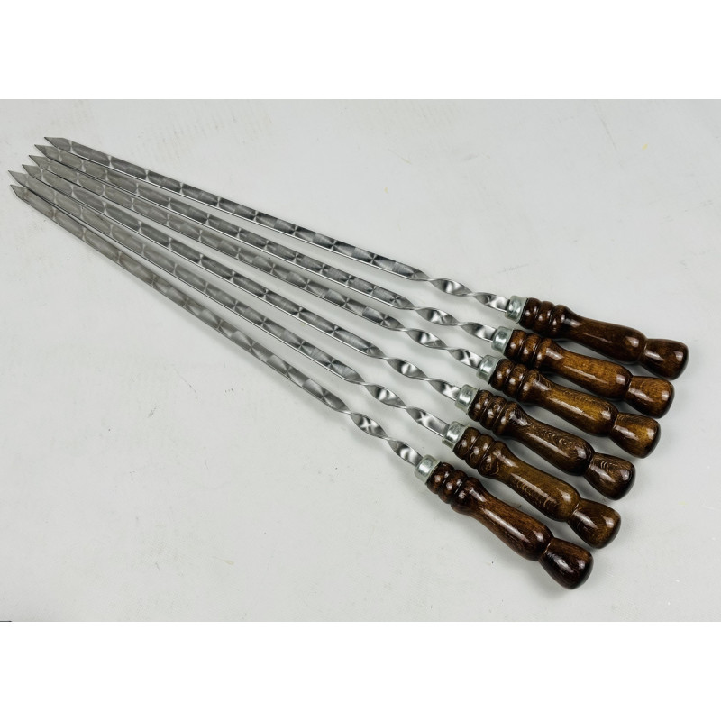 Шампура КІЗЛЯР, з деревяною ручкою