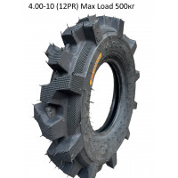 Покришка з камерою 4.00-10 12PR (Max Load: 500 кг) для мотоблока, культиватора та мінітрактора
