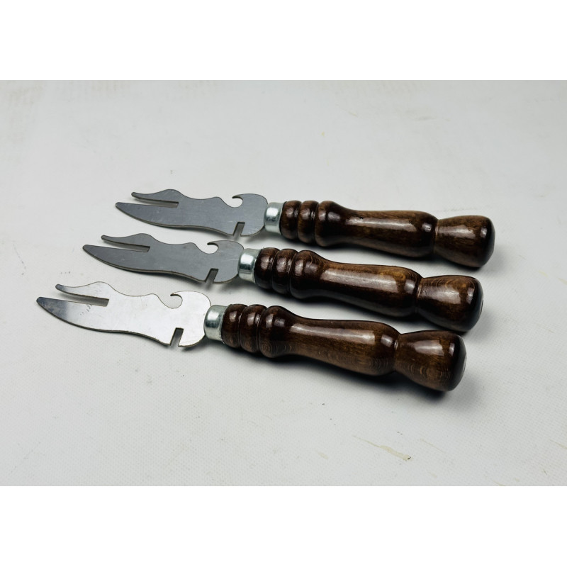 Вилка-ніж для зняття м'яса КІЗЛЯР, з деревяною ручкою