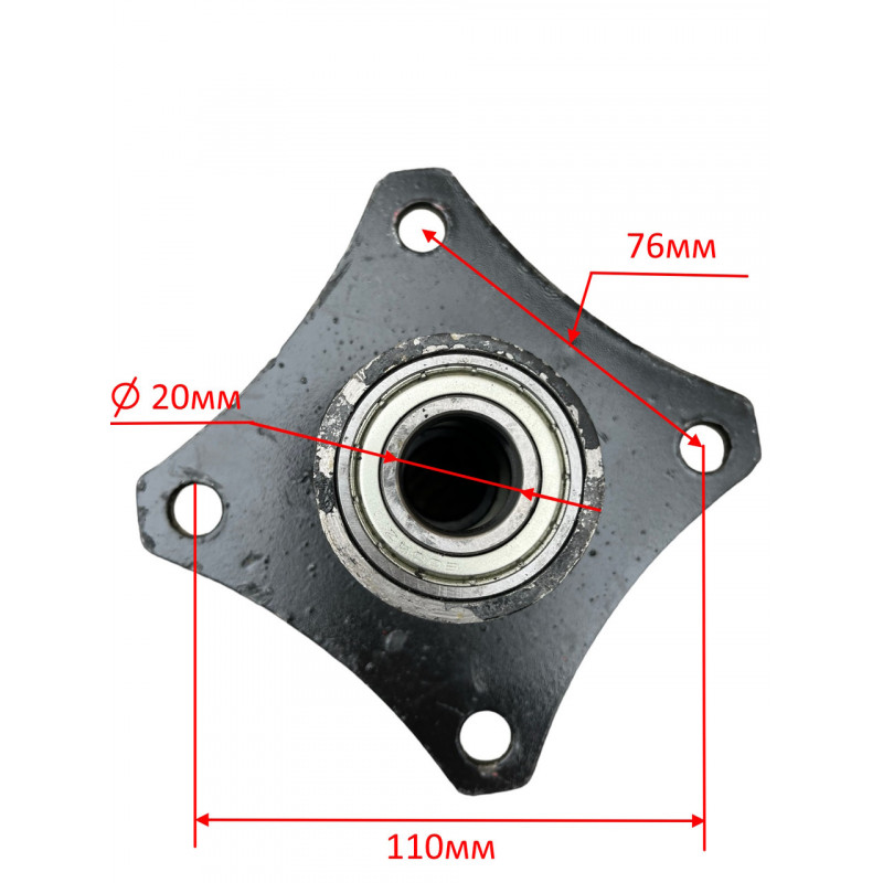 Колесо16х4.50-8 в сборе со ступицей, (4PR) Max Load 280кг,  "WANDA"