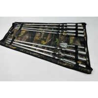 Набір шампурів в чохлі СРІБЛО, (7 штук, вилка для зняття м'яса + чохол)