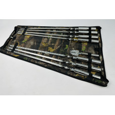 Набір шампурів в чохлі СРІБЛО, (7 штук, вилка для зняття м'яса + чохол)