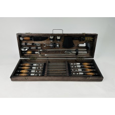 Набір шампурів в кейсі ГРИЛЬ