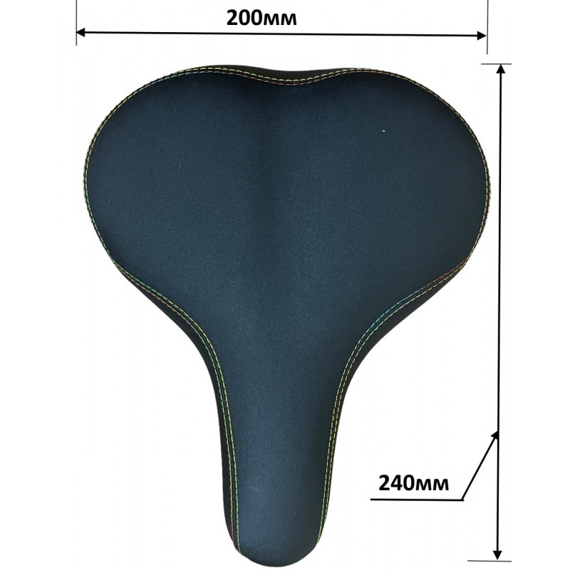 Велосідло з пружинами, комфортне, велике, м'яке. Модель 7194