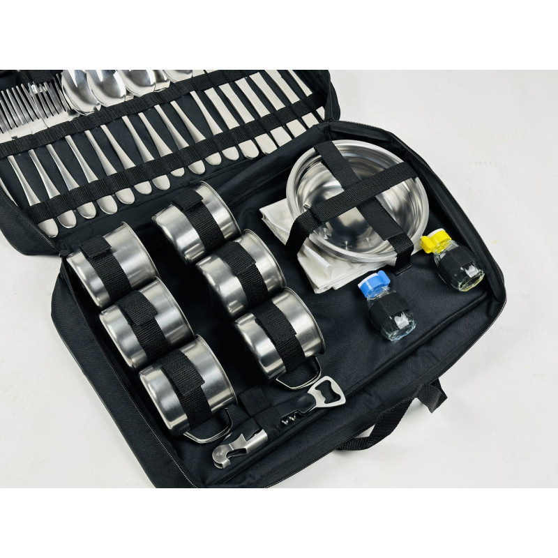 Набір для пікніка на 6 персон, в сумці №4 (40 предметів)