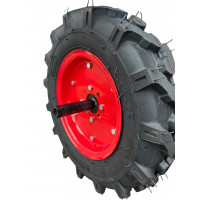 Колесо на мотоблок 5.00-12 в зборі зі ступецею (170мм)