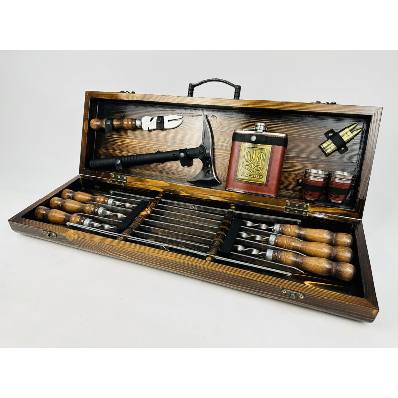 Набір шампурів в кейсі ВІКІНГ