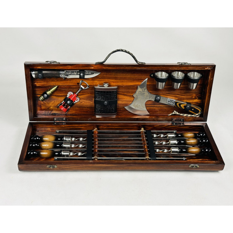 Набір шампурів в кейсі ВОВК