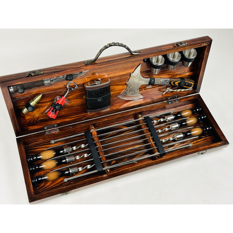 Набір шампурів в кейсі ВОВК