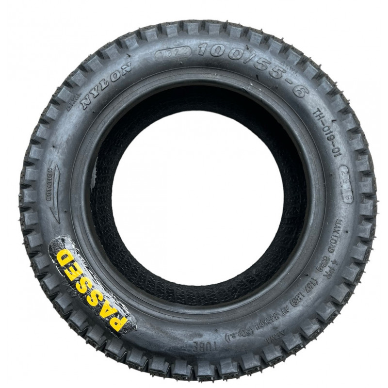 Покришка 100/55-6 на електросамокат, навантаження 85кг, (TL)