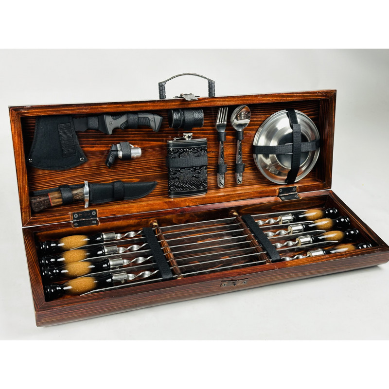 Набір шампурів в кейсі ПІКНІК LUX