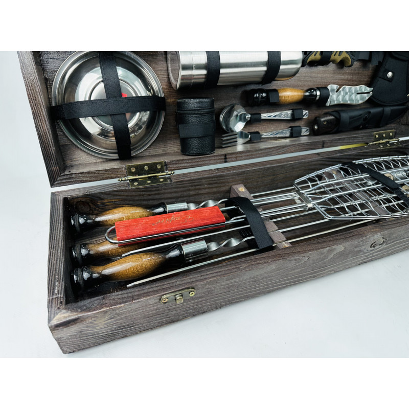 Набір шампурів в кейсі РИБАК