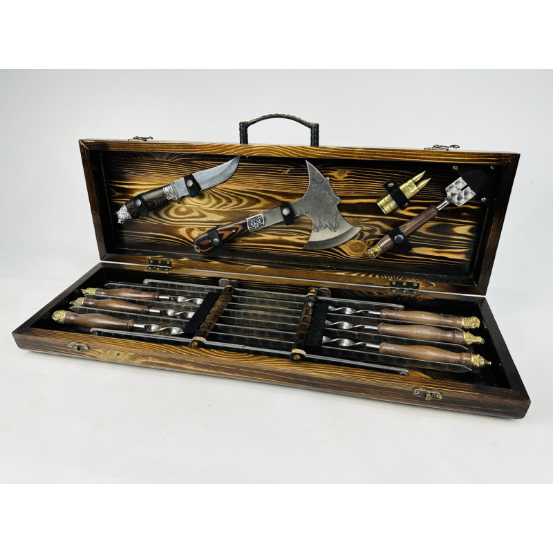 Набір шампурів в кейсі САФАРІ